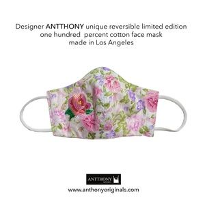 Face Mask (Reversible) Blushing Queen Rose
